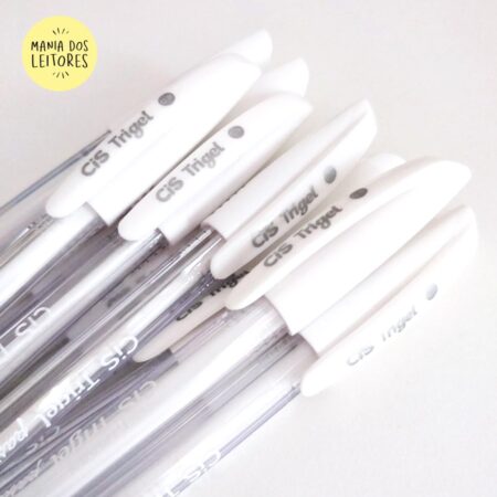 Caneta Gel Branca CiS Trigel 0.8mm