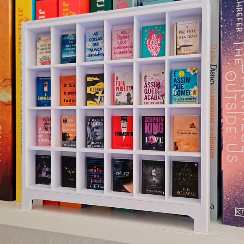 Mini Estante Para 24 Mini Livros Personalizados - Imagem 2