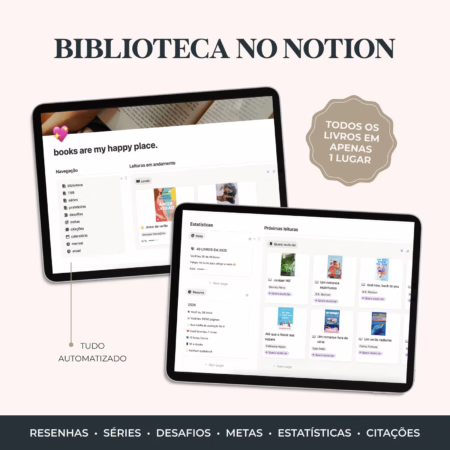 Template Notion - Biblioteca no Notion