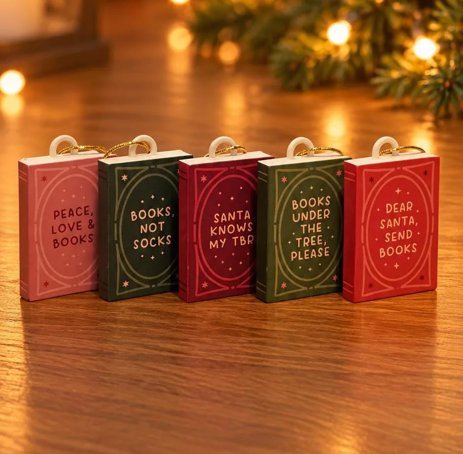 Mini Livros Natalinos – Enfeites para Árvore de Natal - Imagem 3